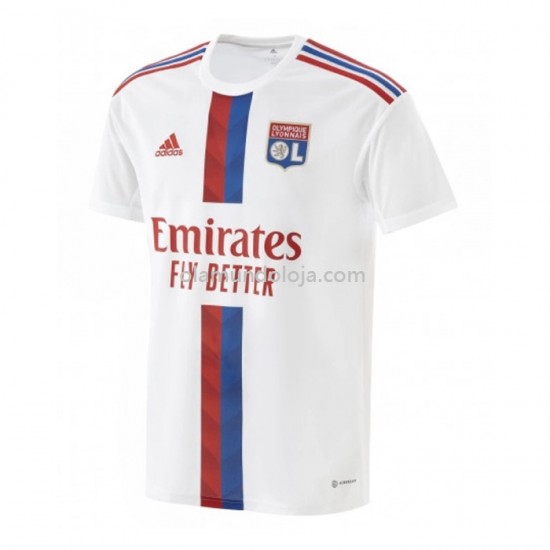 Camisola Olympique Lyonnais Equipamento Primeiro 2022-2023 Manga Corta